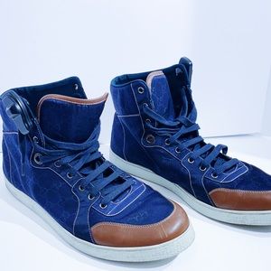 Gucci Navy Men’s High Top Sneaker Size 15